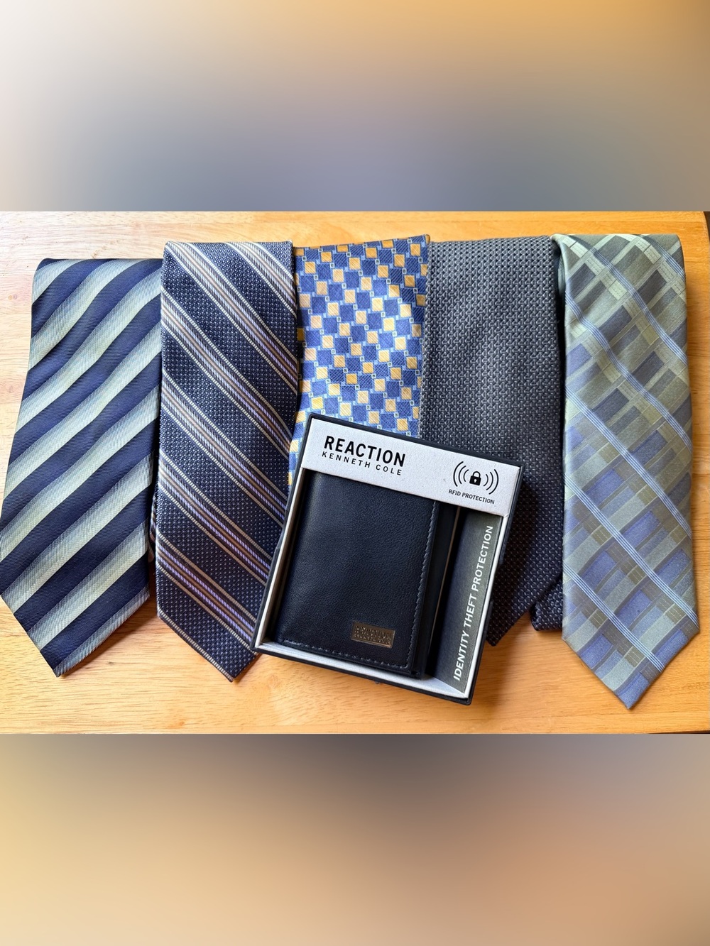 5 Silk Ties & Kenneth Cole Wallet NIB Father’s Day Lot